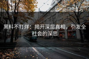 黑料不打烊：揭开深层真相，引发全社会的深思