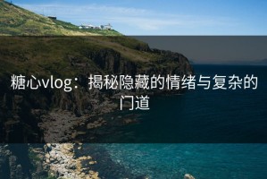 糖心vlog：揭秘隐藏的情绪与复杂的门道