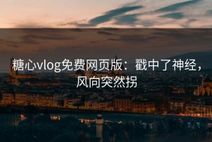 糖心vlog免费网页版：戳中了神经，风向突然拐