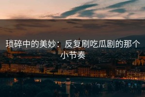 琐碎中的美妙：反复刷吃瓜剧的那个小节奏