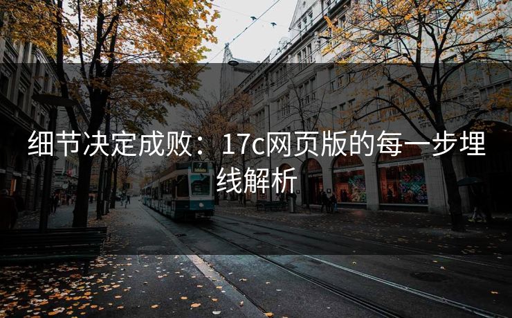 细节决定成败：17c网页版的每一步埋线解析